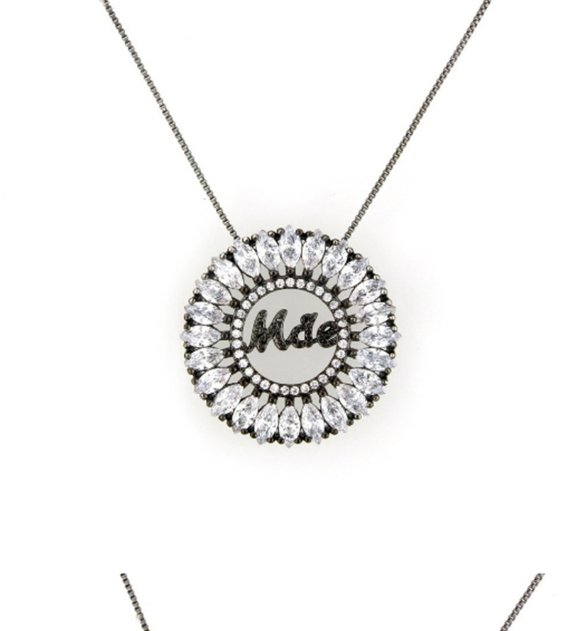 Fashion Black Letter Shape Decorated Necklace,Necklaces