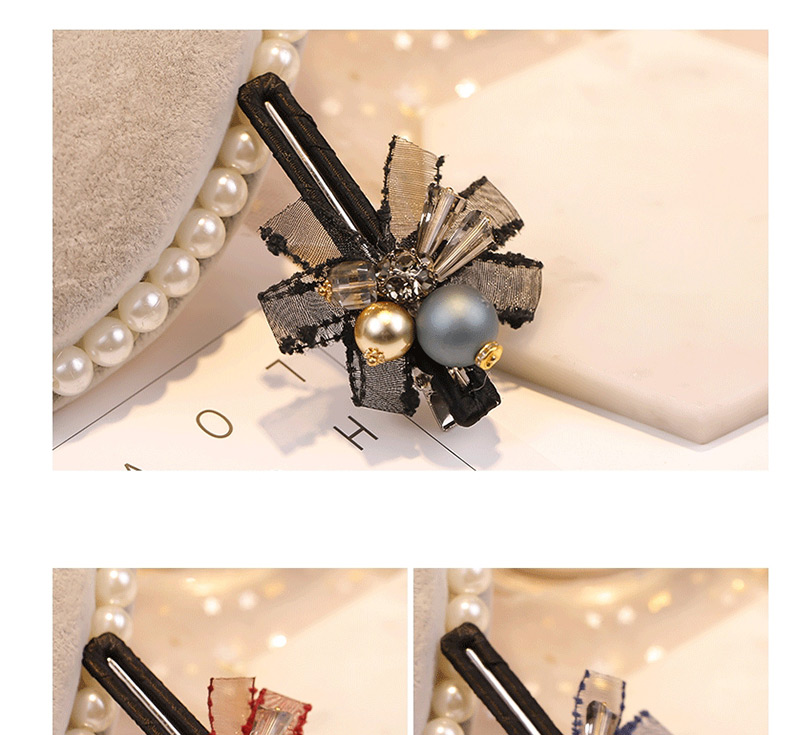 Fashion Black Diamond&pearl Decorated Hair Clip,Hairpins
