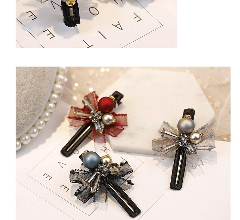 Fashion Black Diamond&pearl Decorated Hair Clip,Hairpins