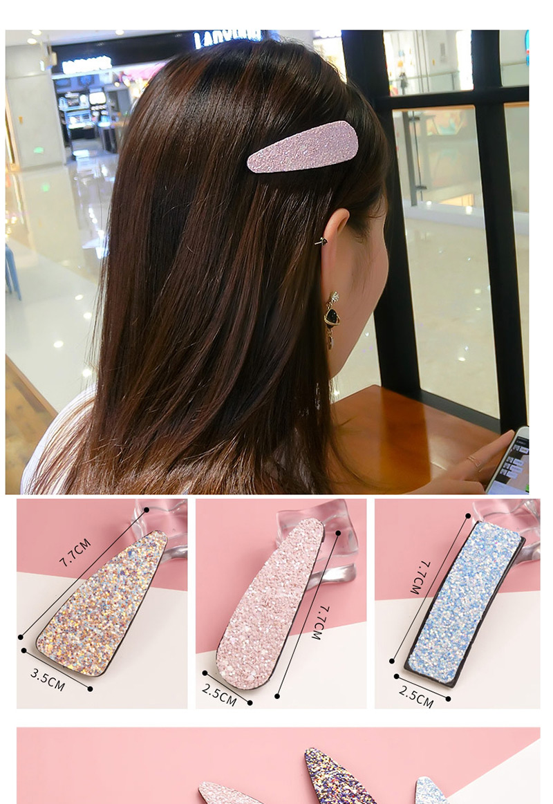Fashion Pink Square Shape Decorated Hair Clip,Hairpins