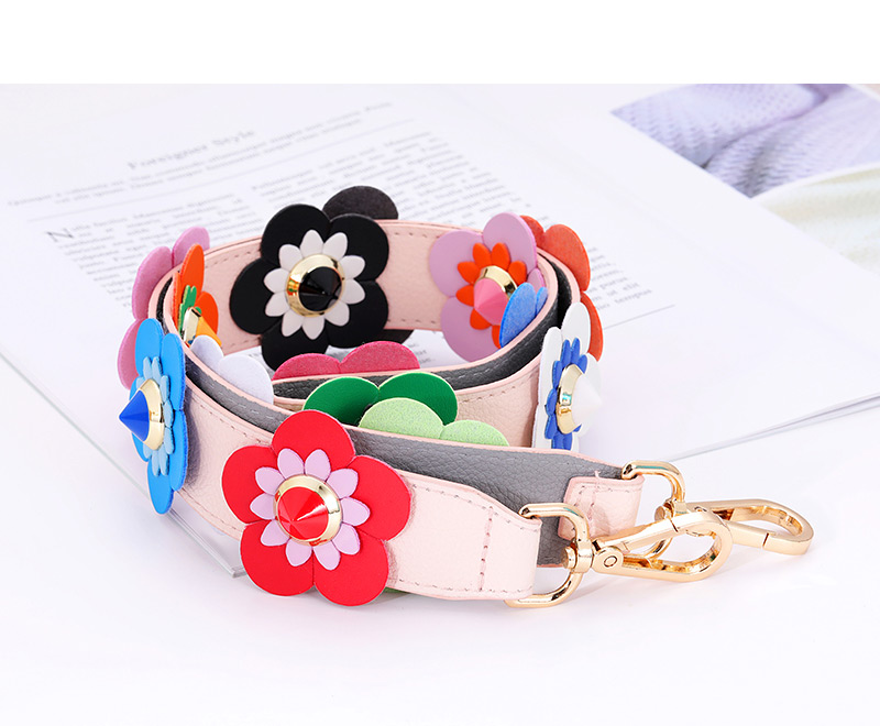 Fashion Pink Flower Shape Decorated Bag strap,Household goods