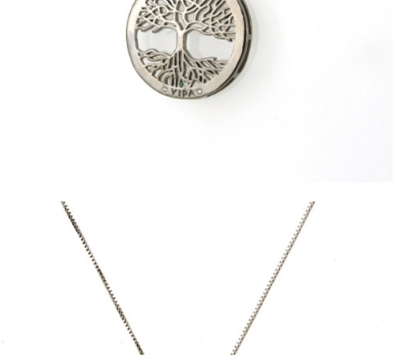 Fashion Silver Color Tree Shape Decorated Necklace,Necklaces