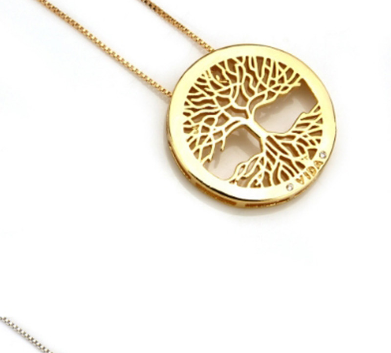 Fashion Silver Color Tree Shape Decorated Necklace,Necklaces