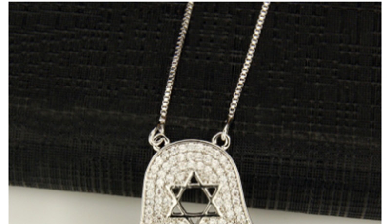 Fashion Silver Color+black Hand Shape Decorated Necklace,Necklaces