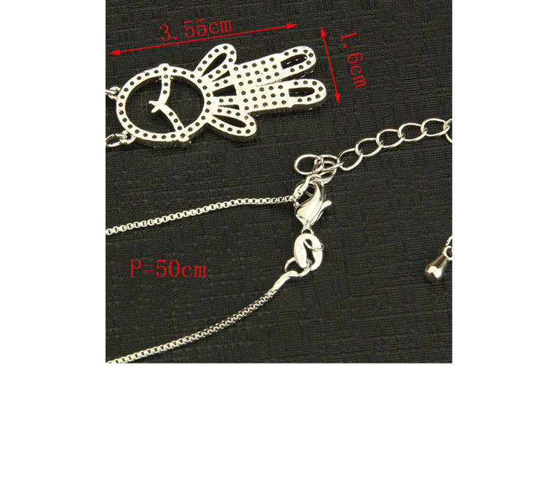 Fashion Silver Color Girl Shape Decorated Necklace,Necklaces
