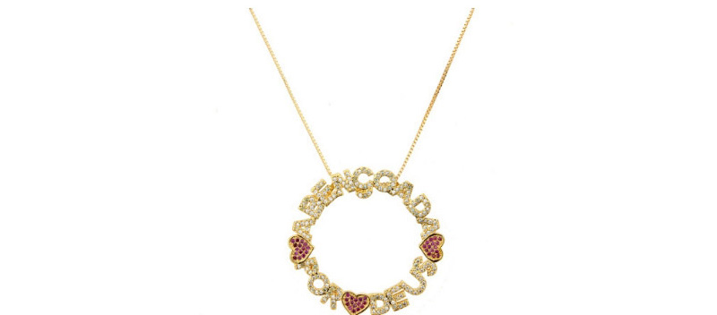 Fashion Silver Color+purple Heart Shape Decorated Necklace,Necklaces