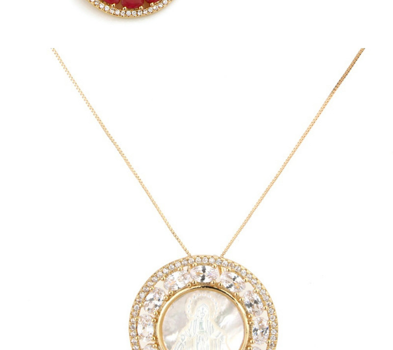 Fashion Red Round Shape Decorated Necklace,Necklaces