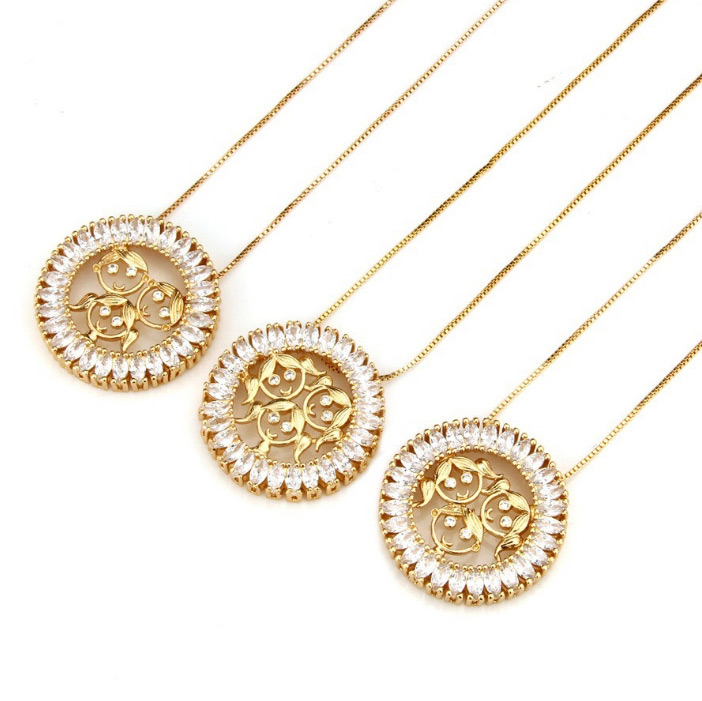 Fashion Gold Color Girl Shape Decorated Necklace,Necklaces