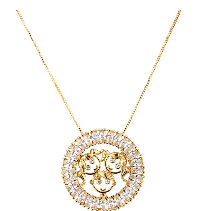 Fashion Gold Color Girl Shape Decorated Necklace,Necklaces