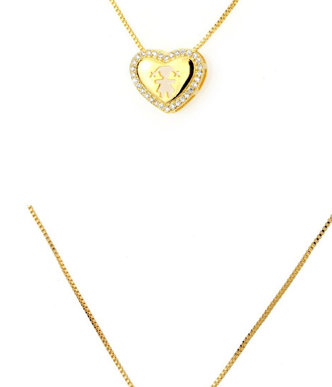 Fashion Gold Color Diamond Decorated Necklace,Necklaces