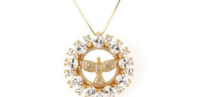 Fashion Gold Color Brid Shape Decorated Necklace,Necklaces