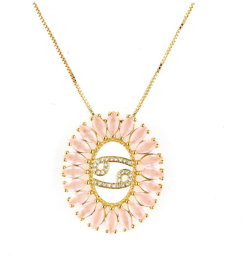 Fashion Gold Color Aries Shape Decorated Necklace,Necklaces