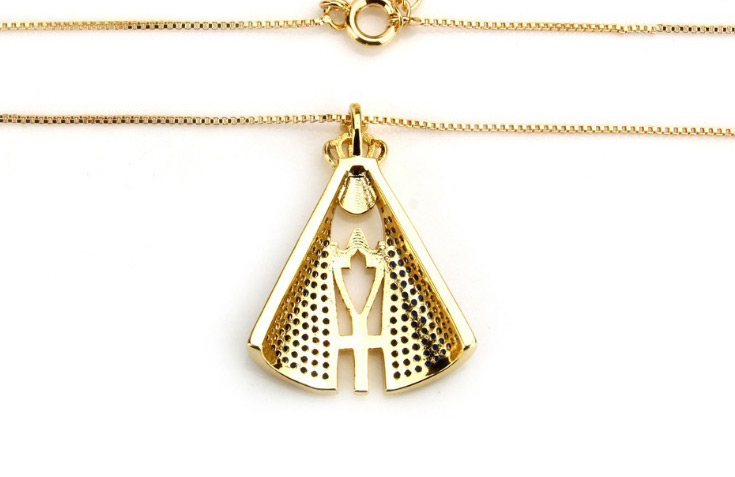 Fashion Gold Color Diamond Decorated Necklace,Necklaces