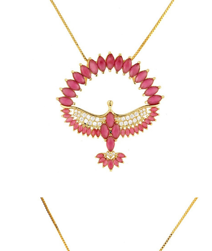 Fashion Red Bird Shape Decorated Necklace,Necklaces