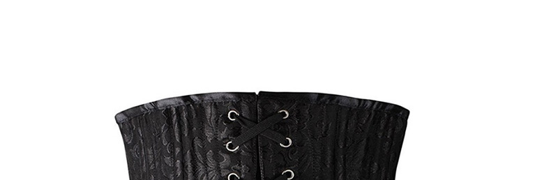 Fashion Black Pure Color Decorated Corset,Shapewear