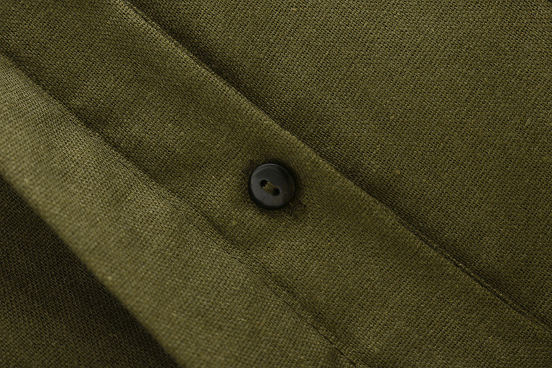 Fashion Green Flower Pattern Decorated Long Sleeves Shirt,Coat-Jacket
