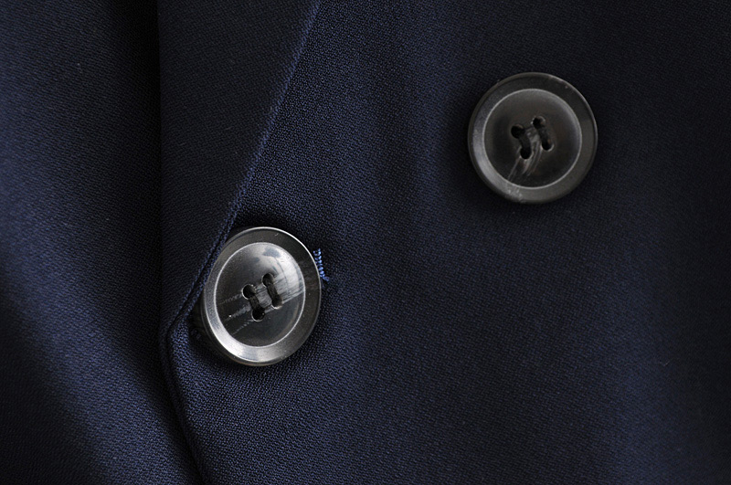 Fashion Blue Stripe Pattern Decorated Coat,Coat-Jacket
