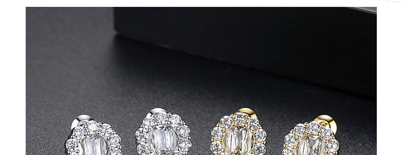 Fashion Gold Color Flower Shape Decorated Earrings,Earrings