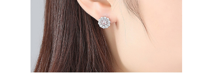 Fashion Gold Color Flower Shape Decorated Earrings,Earrings