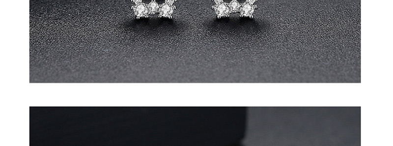 Simple Silver Color Flower Shape Decorated Earrings,Earrings