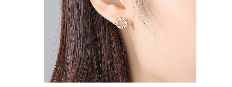 Fashion Silver Color Heart Shape Decorated Earrings,Earrings