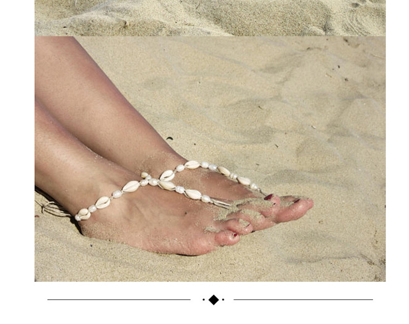 Vintage White Pearls Decorated Simple Anklet,Fashion Anklets