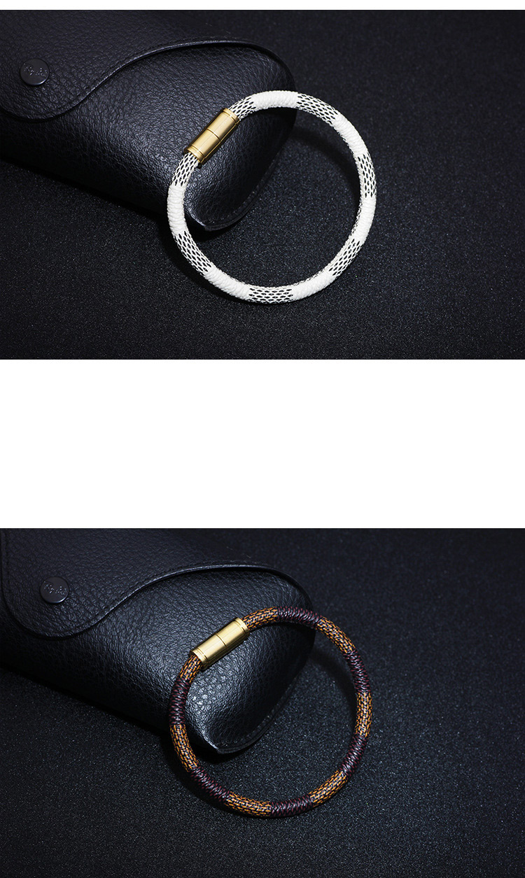 Elegant White Stripe Pattern Decorated Bracelet,Fashion Bracelets