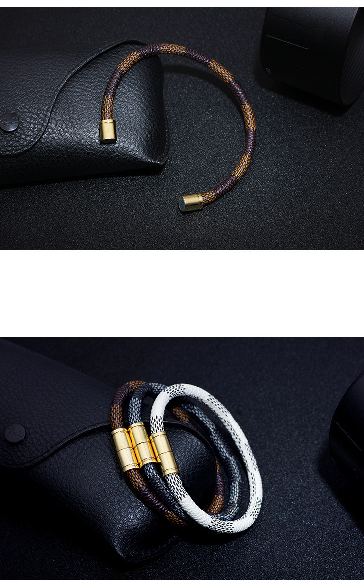 Elegant Black Stripe Pattern Decorated Bracelet,Fashion Bracelets