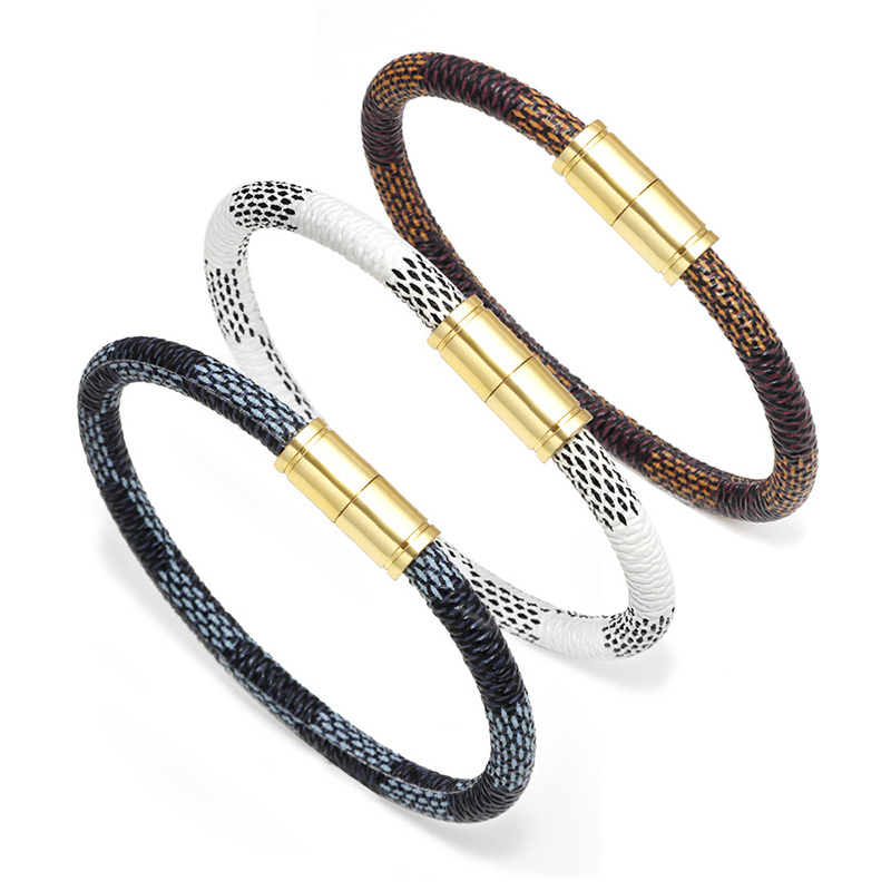 Elegant Brown Stripe Pattern Decorated Bracelet,Fashion Bracelets