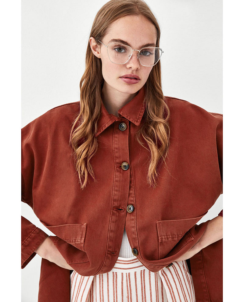 Fashion Claret Red Pure Color Design Long Sleeves Coat,Coat-Jacket