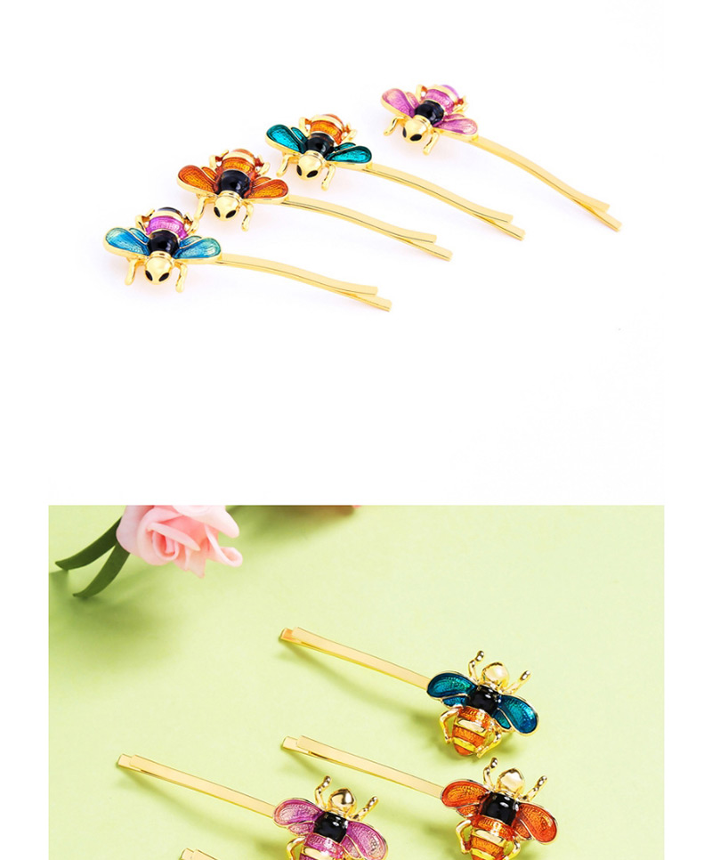 Lovely Orange Bee Shape Decorated Hairpin,Hairpins
