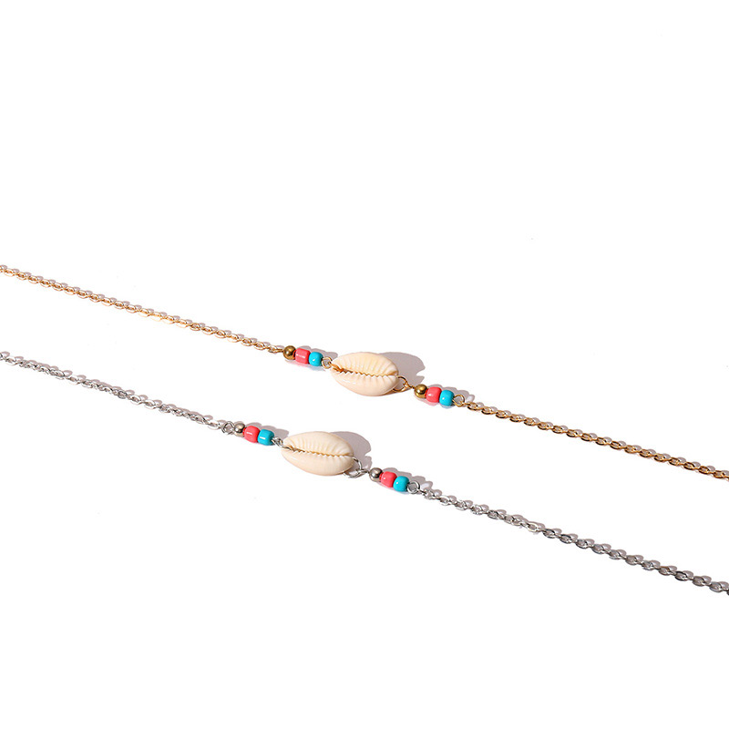 Fashion Silver Color Beads&shellfish Pendant Decorated Choker,Pendants