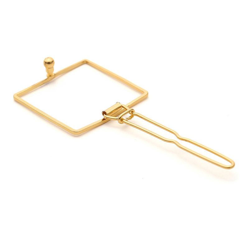 Fashion Gold Color Triangle Shape Design Pure Color Hairpin,Hairpins