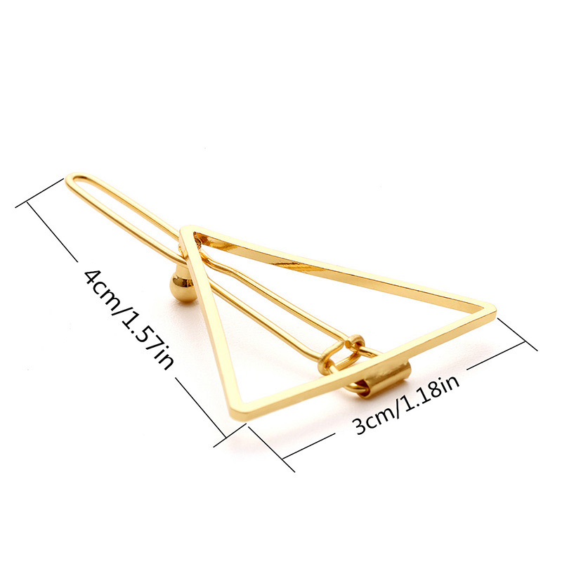 Fashion Silver Color Triangle Shape Design Pure Color Hairpin,Hairpins