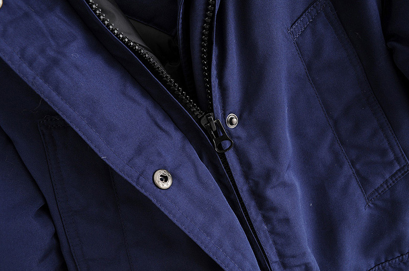 Elegant Olive Pure Color Design Long Sleeves Parker Coat,Coat-Jacket