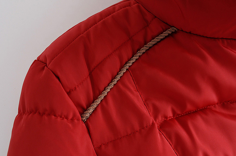 Elegant Red Zippers Decorated Pure Color Coat,Coat-Jacket