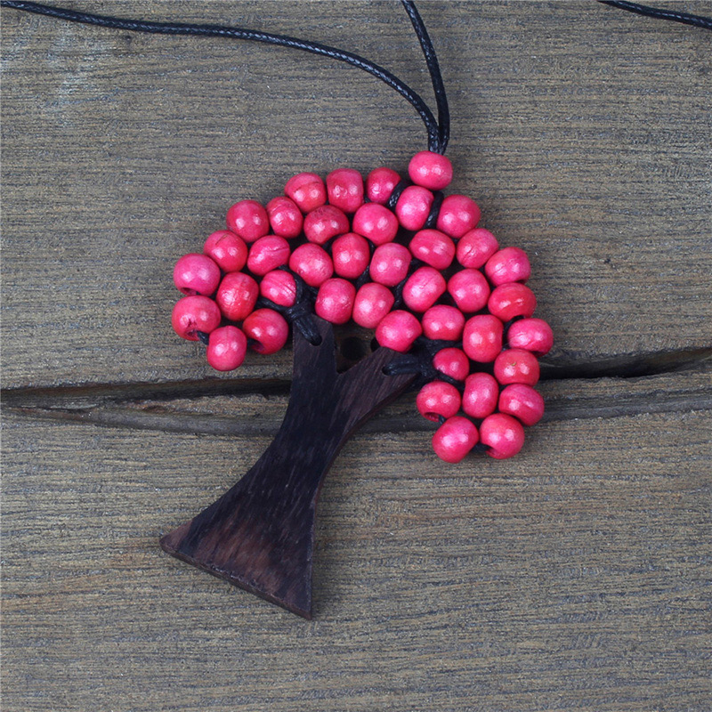 Fashion Multi-color Tree Shape Decorated Necklace,Pendants