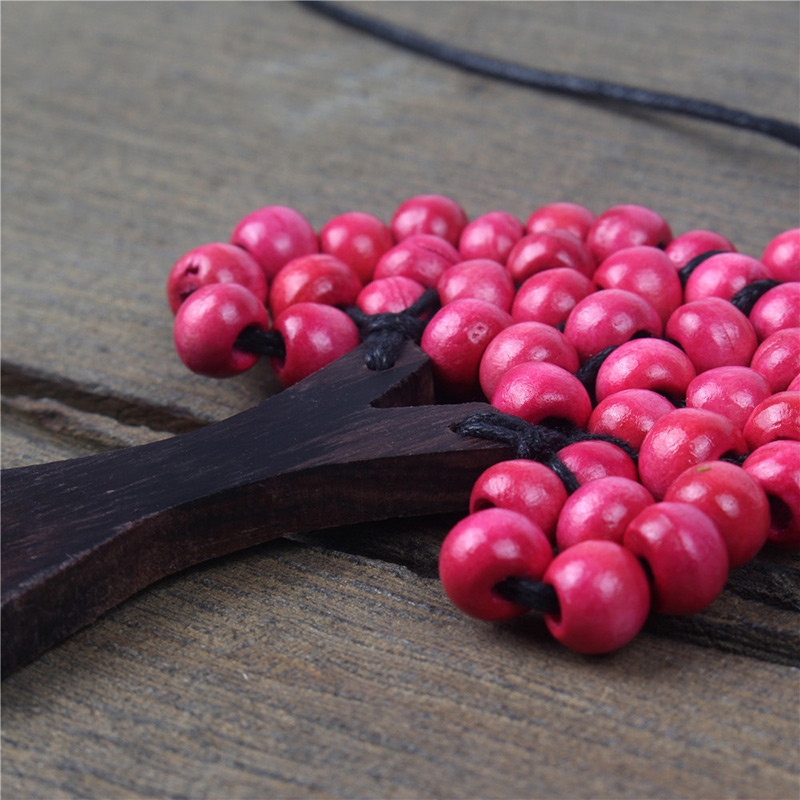 Fashion Plum Red Tree Shape Decorated Necklace,Pendants