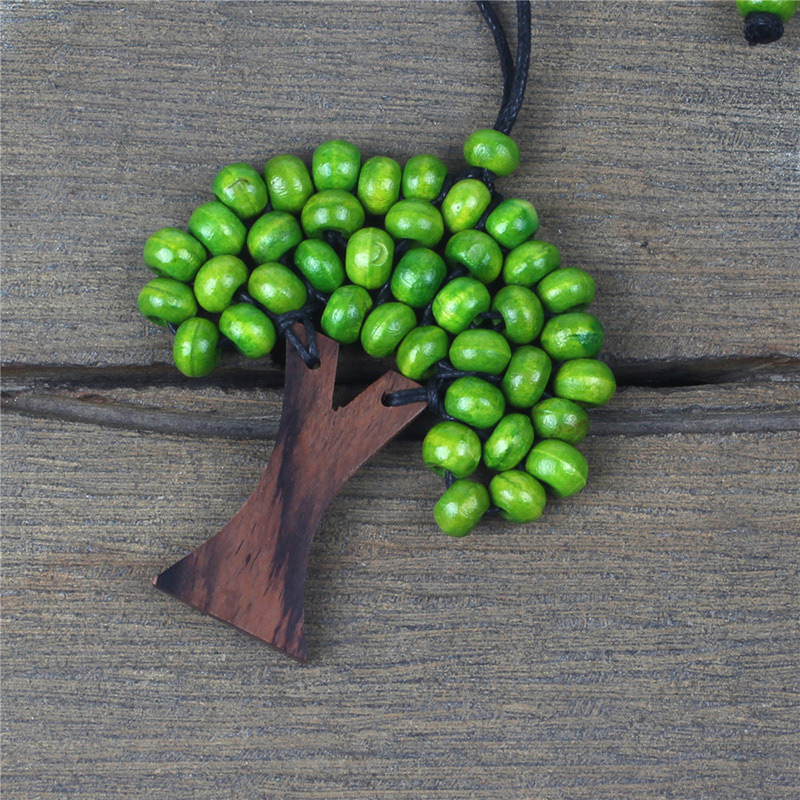 Fashion Green Tree Shape Decorated Necklace,Pendants