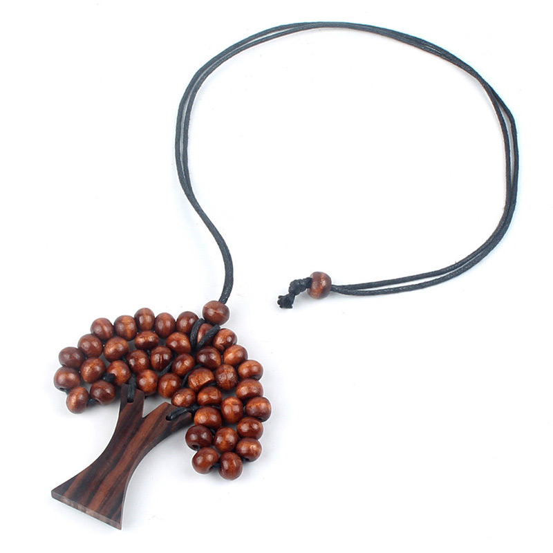 Fashion Brown Tree Shape Decorated Necklace,Pendants