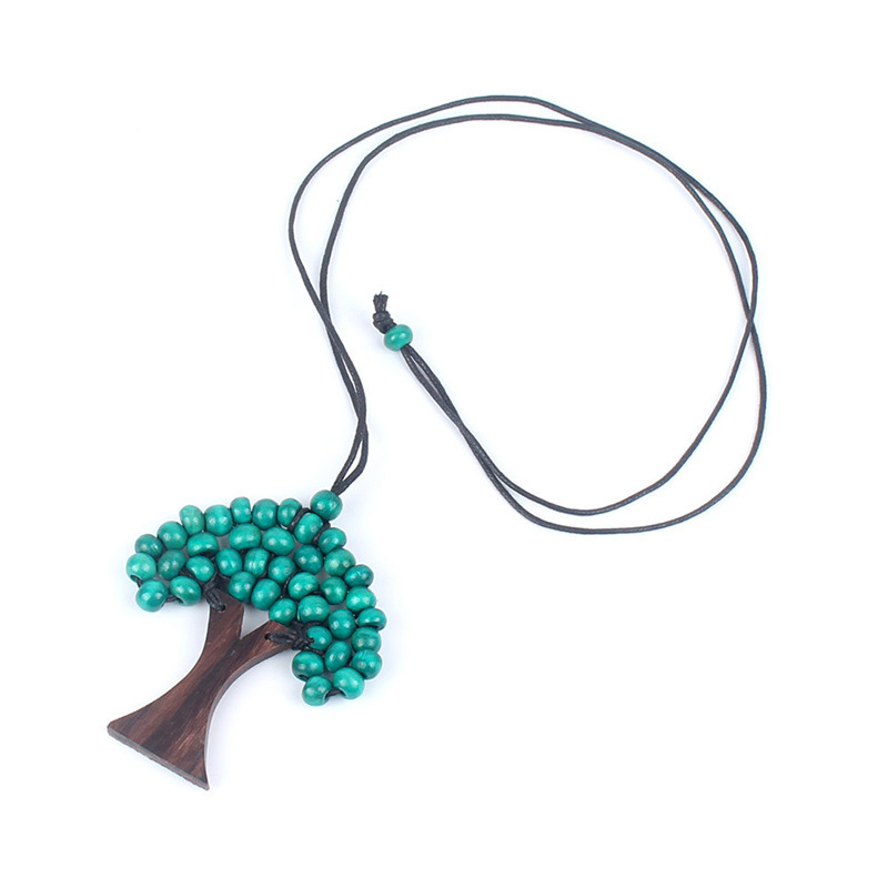 Fashion Plum Red Tree Shape Decorated Necklace,Pendants