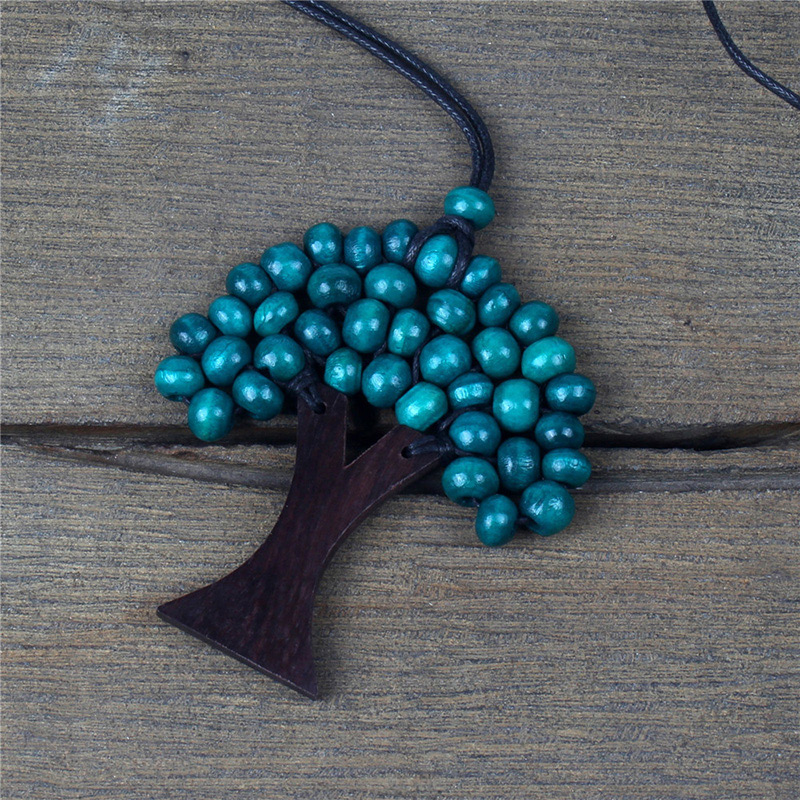 Fashion Beige Tree Shape Decorated Necklace,Pendants