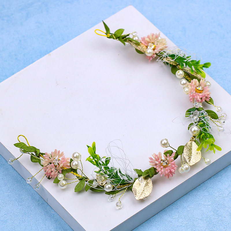 Fashion Green Flower Shape Decorated Hair Accessories,Hair Ribbons