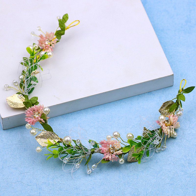 Fashion Green Flower Shape Decorated Hair Accessories,Hair Ribbons