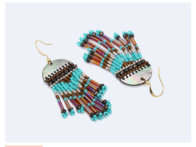 Fashion Multi-color Tassel Decorated Earrings,Earrings