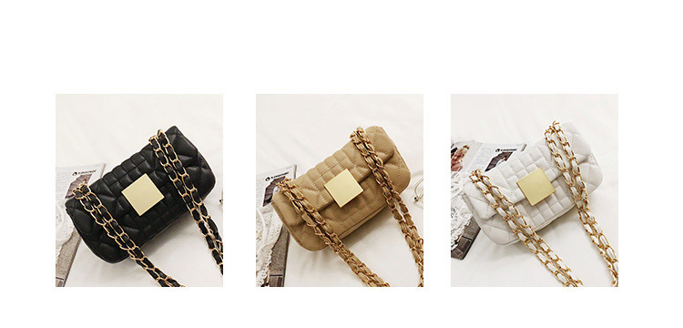 Fashion Black Square Shape Decorated Shoulder Bag,Messenger bags