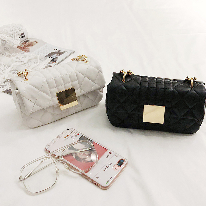 Fashion White Square Shape Decorated Shoulder Bag,Messenger bags