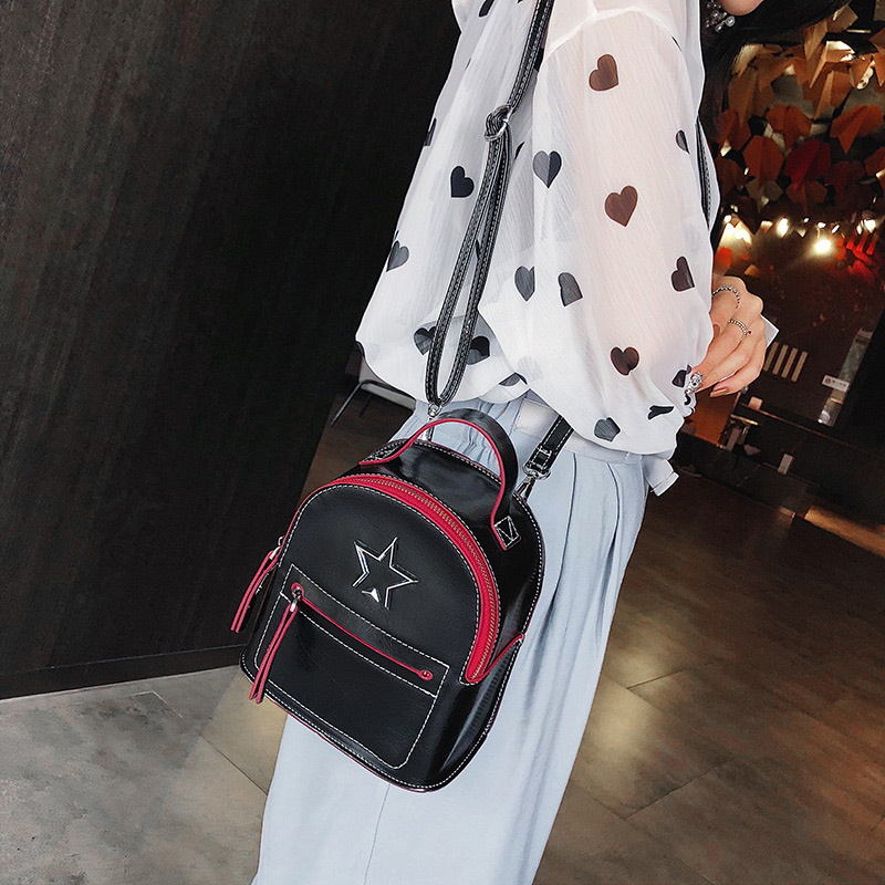 Fashion Silver Color Zipper Decorated Backpack,Backpack