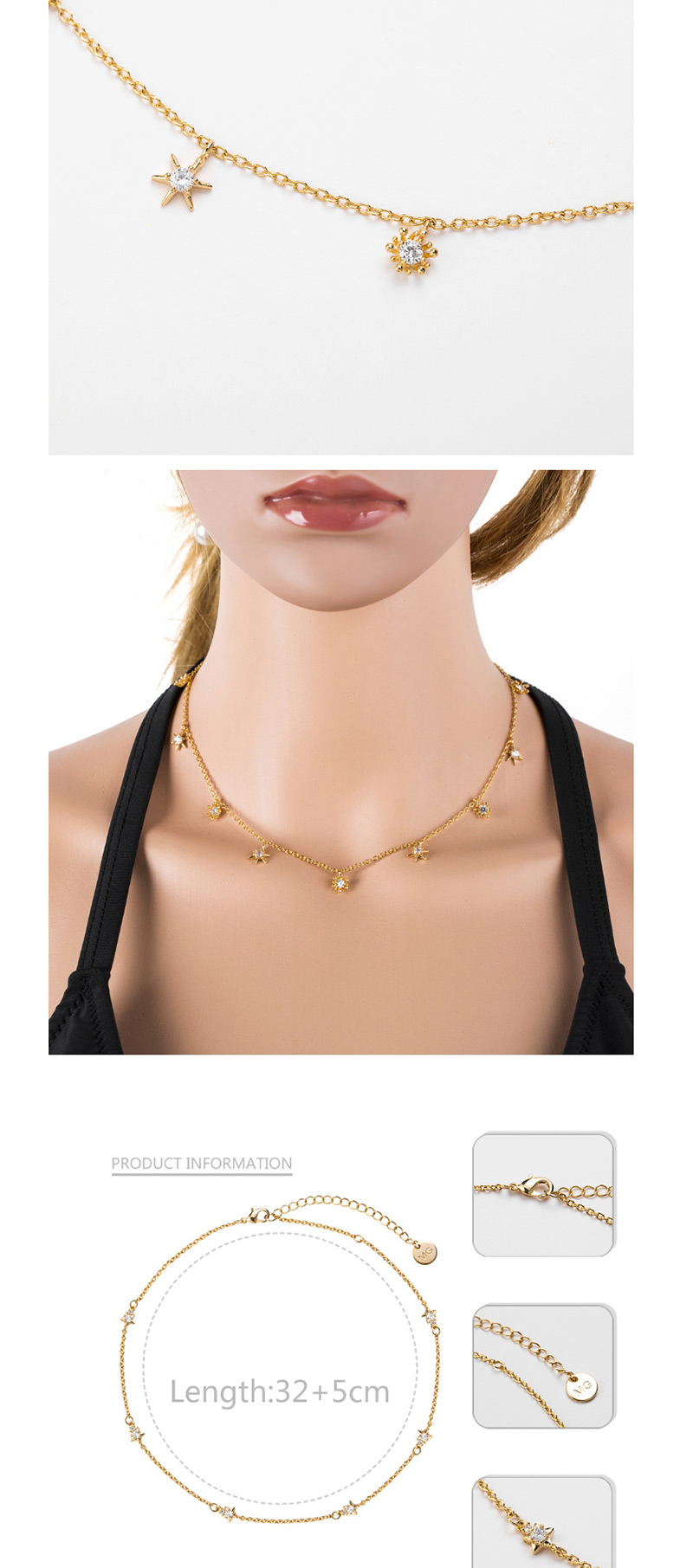 Fashion Gold Color Pure Color Decorated Choker,Necklaces