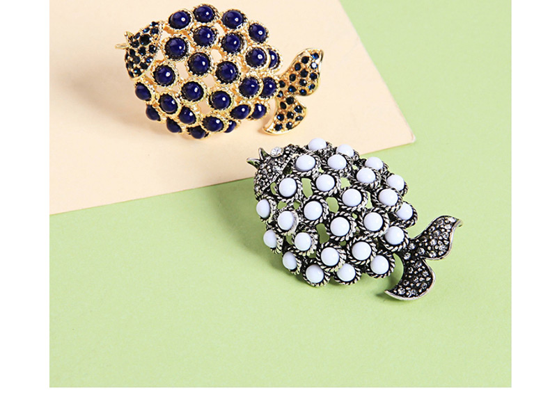 Fashion White Fish Shape Decorated Brooch,Korean Brooches
